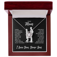 Love Knot Necklace for Mom from Son - Mother's Day Gifr - I Know It's Difficult