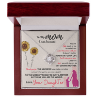 Love Knot Necklace for Mom from Daughter - Mother's Day Gift