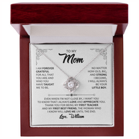 Love Knot Necklace for Mom from Son - Mother's Day Gifr