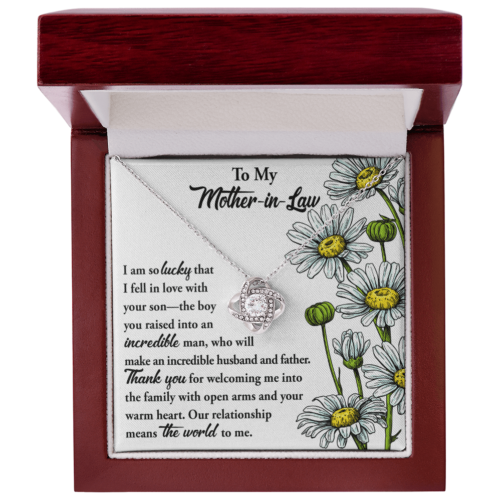 Interlocking Hearts Necklace – Daughter - in - Law to Mother - in - Law Gift - TreasuredTale