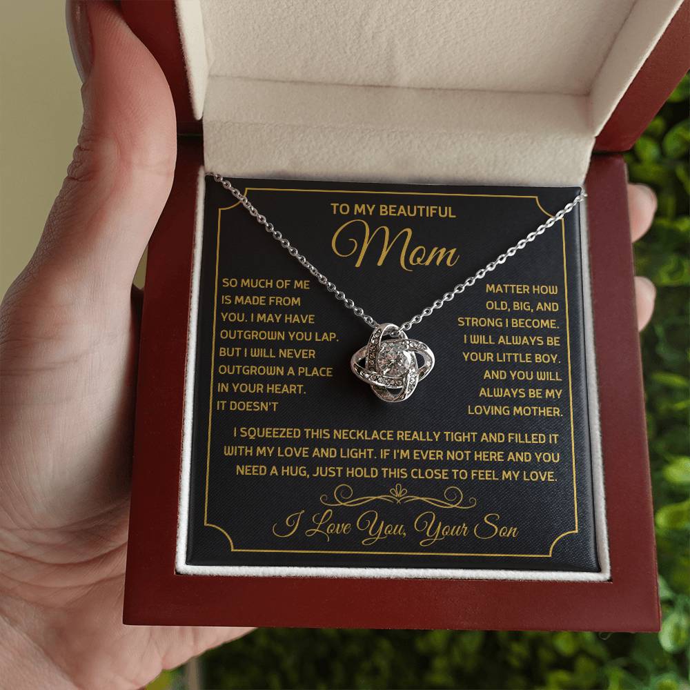 Love Knot Necklace – Gift for Mom from Son - TreasuredTale