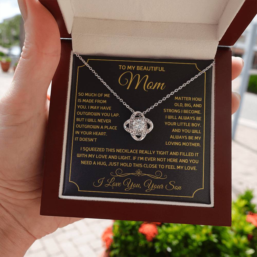 Love Knot Necklace – Gift for Mom from Son - TreasuredTale