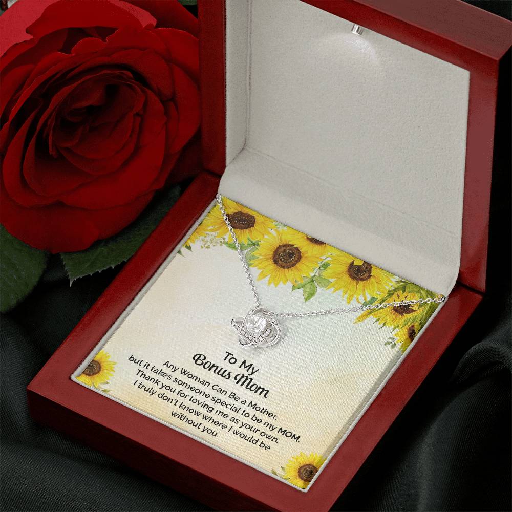 Love Knot Necklace for Stepmother / Bonus Mom