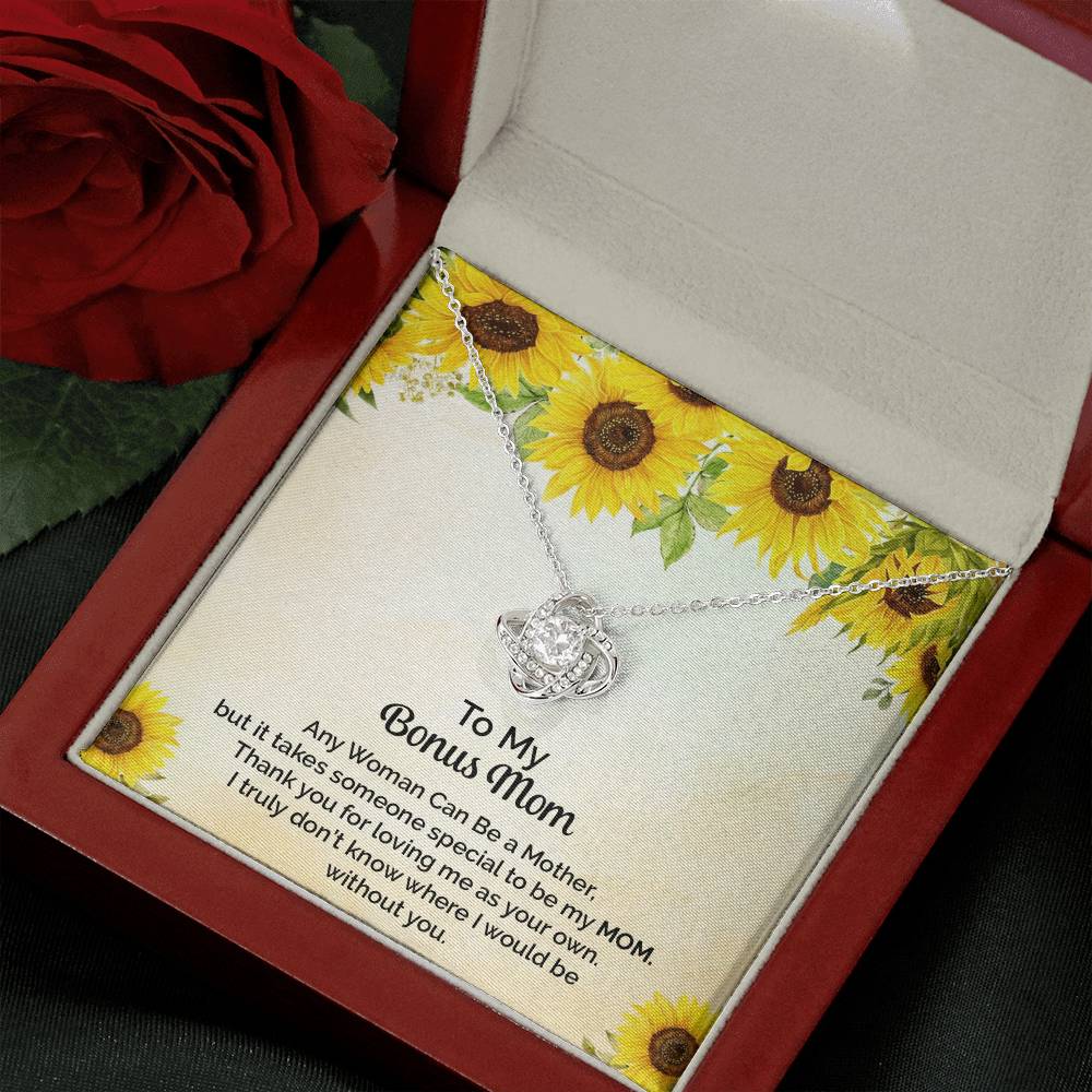 Love Knot Necklace for Stepmother / Bonus Mom