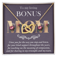 Interlocking Hearts Necklace – Bonus Mom Gift - TreasuredTale