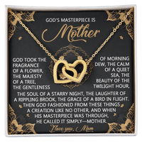 Interlocking Hearts Necklace – God's Masterpiece Mom Gift - TreasuredTale