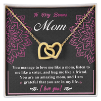 Interlocking Hearts Necklace – Bonus Mom Love Gift - TreasuredTale