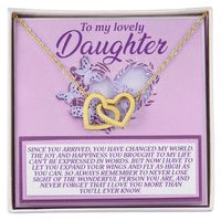 Interlocking Hearts Necklace – Daughter Gift to Inspire - TreasuredTale