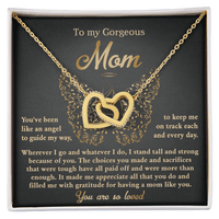 Interlocking Hearts Necklace – Gift for Gorgeous Mom - TreasuredTale
