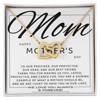Interlocking Hearts Necklace – Mother's Day Hero Gift - TreasuredTale
