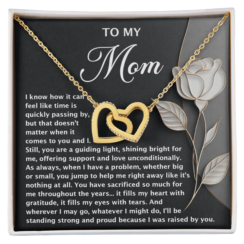 Interlocking Hearts Necklace – Mom Gift of Light and Sacrifice - TreasuredTale