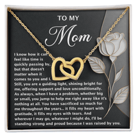 Interlocking Hearts Necklace – Mom Gift of Light and Sacrifice - TreasuredTale