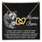 Interlocking Hearts Necklace – Gift for Loving Mama Bear - TreasuredTale