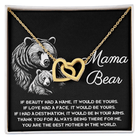 Interlocking Hearts Necklace – Gift for Loving Mama Bear - TreasuredTale