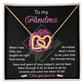 Interlocking Hearts Necklace – Gift for Loving Grandma - TreasuredTale