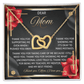 Interlocking Hearts Necklace – Unconditional Love Mom Gift - TreasuredTale