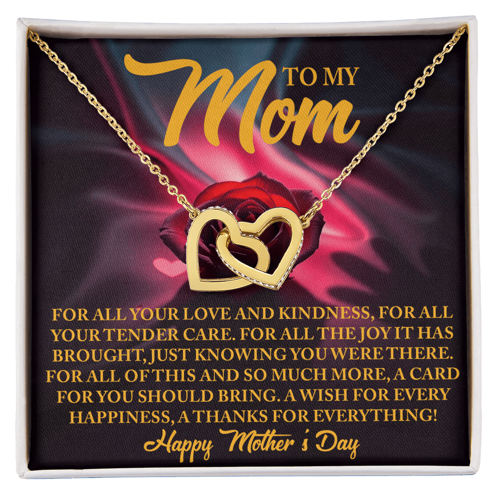 Interlocking Hearts Necklace – Mother's Day Thank You Gift - TreasuredTale