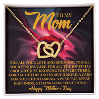 Interlocking Hearts Necklace – Mother's Day Thank You Gift - TreasuredTale