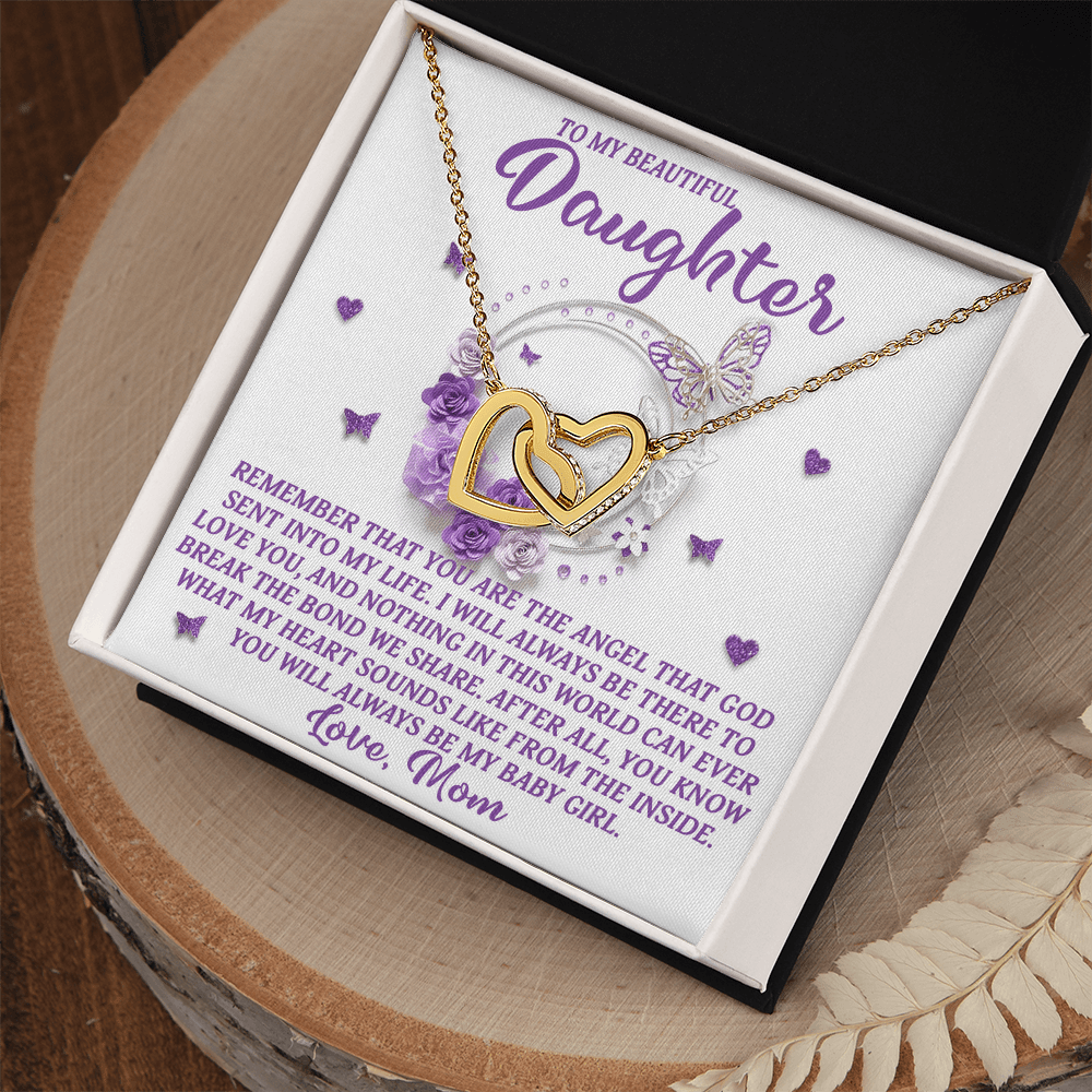 Interlocking Hearts Necklace – Baby Girl Daughter Gift - TreasuredTale