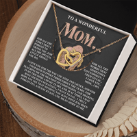 Interlocking Hearts Necklace – Compassionate Mom Gift - TreasuredTale