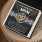 Interlocking Hearts Necklace – Queen Mom Gift of Strength - TreasuredTale