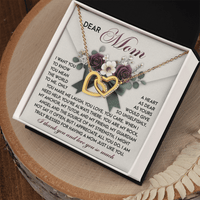 Interlocking Hearts Necklace – Mom Gift of Strength and Blessings - TreasuredTale