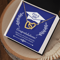 Interlocking Hearts Necklace - On Your Graduation Day