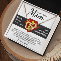 Interlocking Hearts Necklace – Hero Mom Gift - TreasuredTale