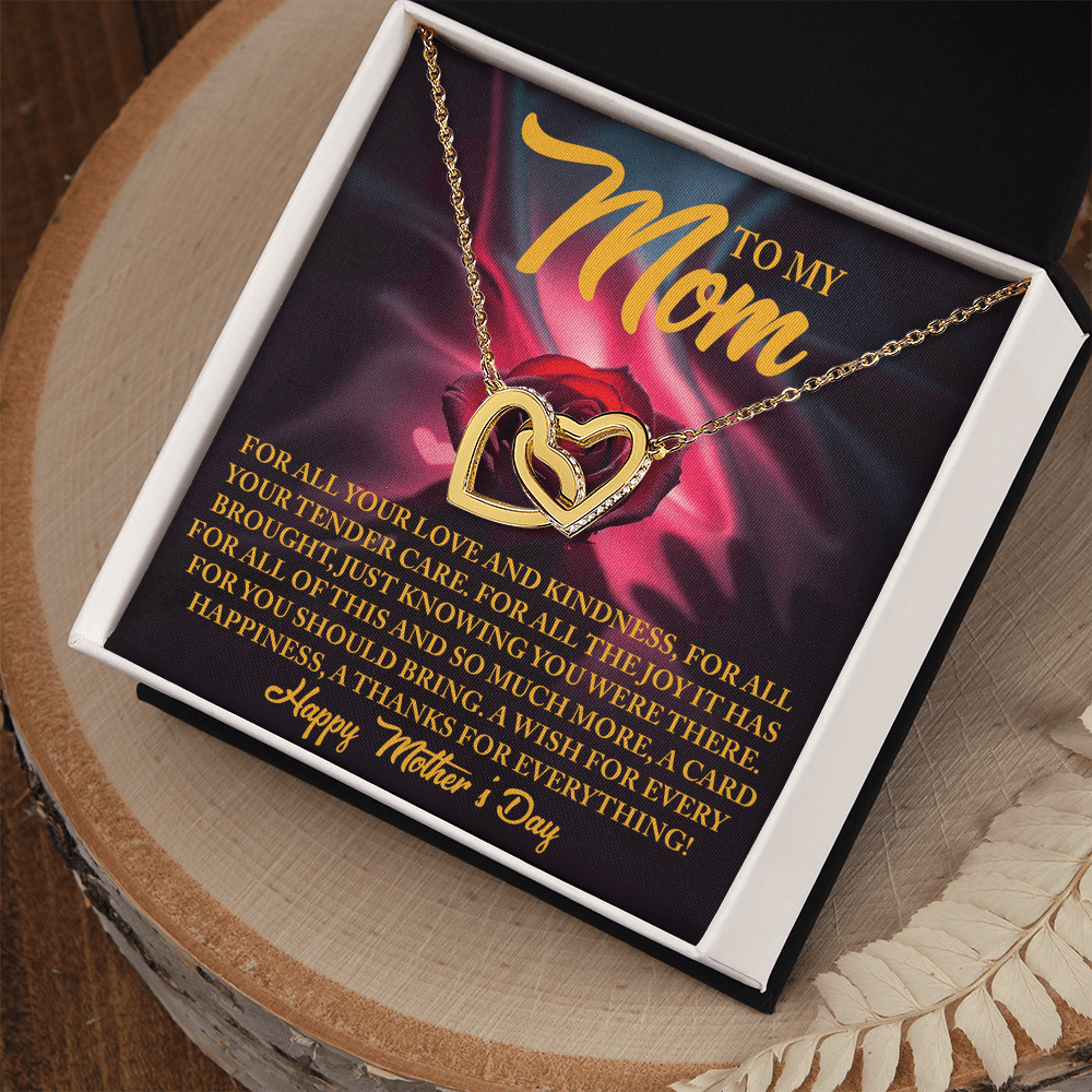 Interlocking Hearts Necklace – Mother's Day Thank You Gift - TreasuredTale