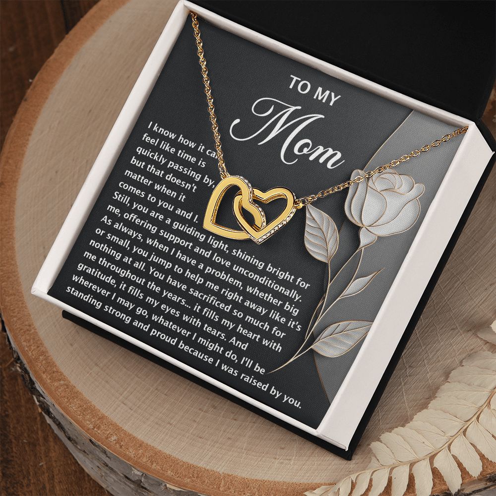 Interlocking Hearts Necklace – Mom Gift of Light and Sacrifice - TreasuredTale