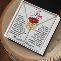 Interlocking Hearts Necklace – Grateful Mom Gift - TreasuredTale
