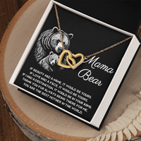Interlocking Hearts Necklace – Gift for Loving Mama Bear - TreasuredTale