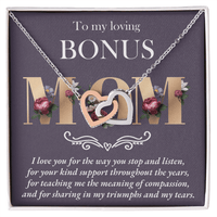 Interlocking Hearts Necklace – Bonus Mom Gift - TreasuredTale