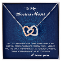 Interlocking Hearts Necklace – Bonus Mom Gift - TreasuredTale