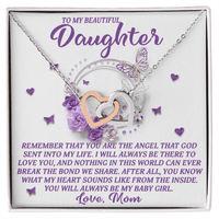 Interlocking Hearts Necklace – Baby Girl Daughter Gift - TreasuredTale