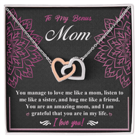 Interlocking Hearts Necklace – Bonus Mom Love Gift - TreasuredTale