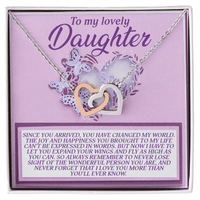 Interlocking Hearts Necklace – Daughter Gift to Inspire - TreasuredTale