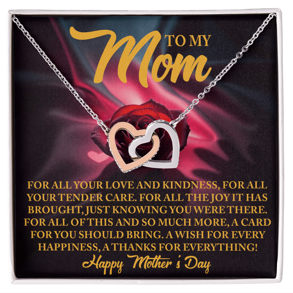 Interlocking Hearts Necklace – Mother's Day Thank You Gift - TreasuredTale