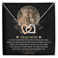 Interlocking Hearts Necklace – Forever Needed Mom Gift - TreasuredTale