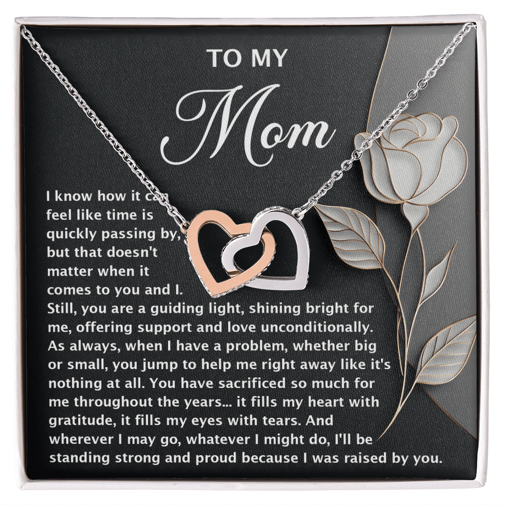 Interlocking Hearts Necklace – Mom Gift of Light and Sacrifice - TreasuredTale