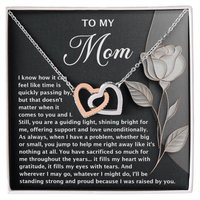 Interlocking Hearts Necklace – Mom Gift of Light and Sacrifice - TreasuredTale