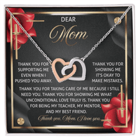 Interlocking Hearts Necklace – Unconditional Love Mom Gift - TreasuredTale