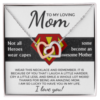 Interlocking Hearts Necklace – Hero Mom Gift - TreasuredTale