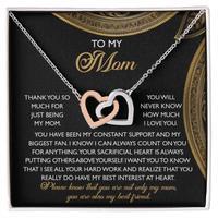 Interlocking Hearts Necklace – Mom and Best Friend Gift - TreasuredTale