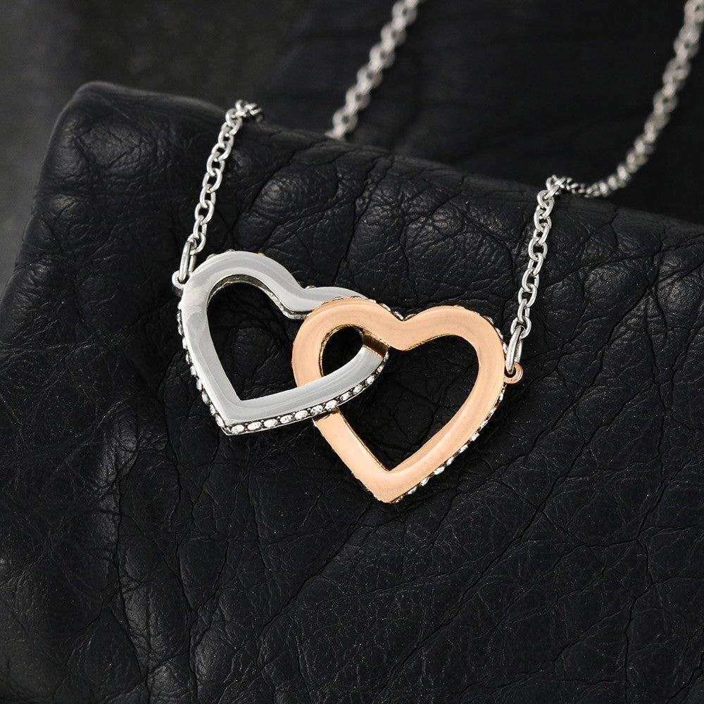 Interlocking Hearts Necklace for Sister from Sister - Mother's Day Gift