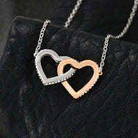 Interlocking Hearts Necklace for Sister from Sister - Mother's Day Gift