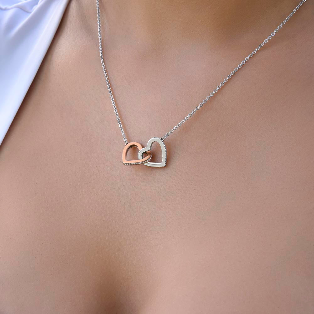 Interlocking Hearts Necklace for Sister from Sister - Mother's Day Gift
