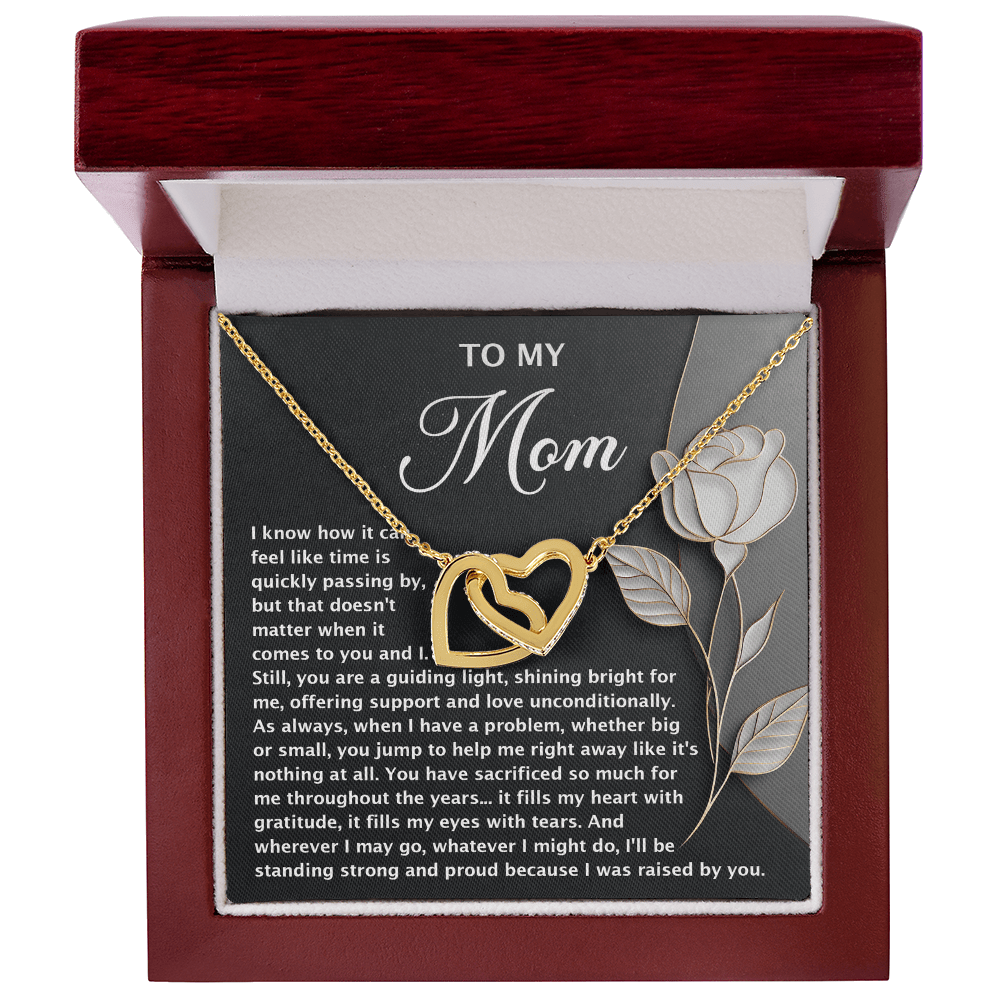 Interlocking Hearts Necklace – Mom Gift of Light and Sacrifice - TreasuredTale