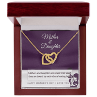 Interlocking Hearts Necklace – Mother and Daughter Gift - TreasuredTale