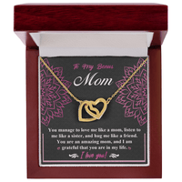 Interlocking Hearts Necklace – Bonus Mom Love Gift - TreasuredTale